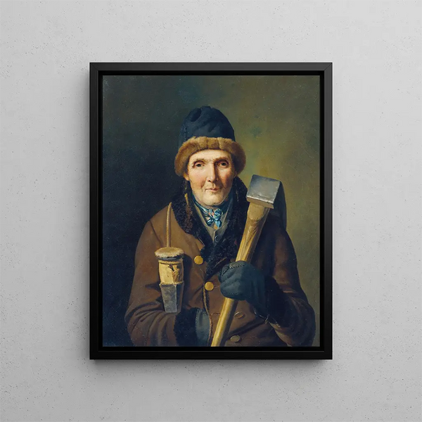 Le bûcheron - Eduard Ritter — kehystetty taideteos seinällä