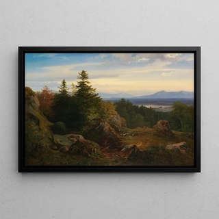 Eduard Schleich The Elder - Chiemseelandschaft mit Aussicht auf die bayrischen Alpen.webp