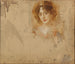 Dame au chapeau dans une robe jaune - Eduard Veith — näkymä teoksesta