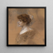Portrait en trois quarts d'une jeune femme - Eduard Veith — kehystetty taideteos seinällä