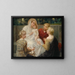 Madone entourée d'enfants - Eduard Veith — kehystetty taideteos seinällä