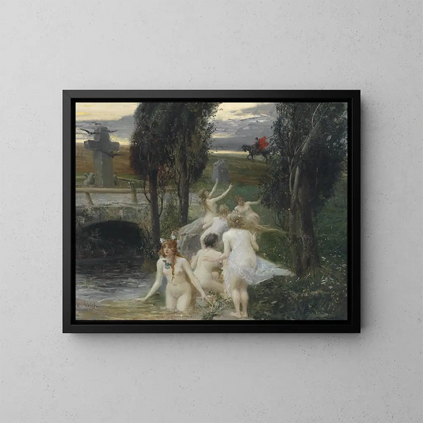 Néréides - Eduard Veith — kehystetty taideteos seinällä