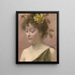 Portrait d'une jeune femme - Eduard Veith — kehystetty taideteos seinällä