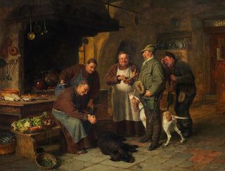 Eduard von Grtzner - Ein guter Braten.webp