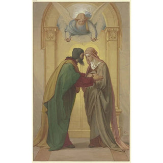 Eduard von Steinle - Begegnung Joachims und Annas an der Goldenen Pforte.webp