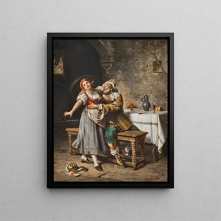 Eduardo Gelli - An impetuous cavalier in a wine cellar.webp