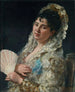Portrait d'une dame espagnole avec un éventail - Eduardo León Garrido — näkymä teoksesta