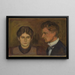 Aase ja Harald Nørregaardin maalaus - Edvard Munch — kehystetty taideteos seinällä