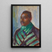 Maalauksen jäljennös Afrikkalainen maalaus vihreällä huivilla - Edvard Munch