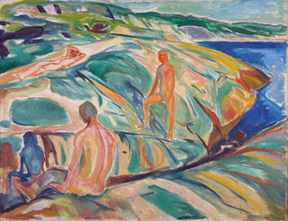 Edvard Munch - Bathing Men on Rocks.webp
