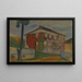 talosta punaisella köynnöskasvilla - Edvard Munch — kehystetty taideteos seinällä