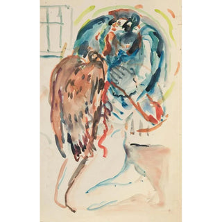 Edvard Munch - Kunstneren og hans syke ye Knelende kvinnelig akt med rn.webp