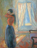 Nainen katsomassa itseään peilistä - Edvard Munch — näkymä teoksesta