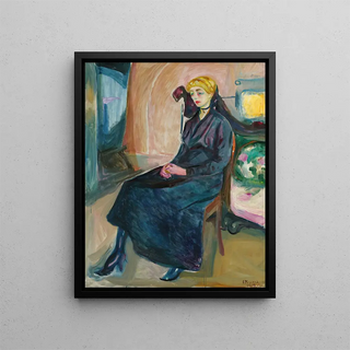 Edvard Munch - Sittende Ung Kvinne Seated Young Woman.webp