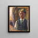 Autoportrait - Edvard Weie — kehystetty taideteos seinällä