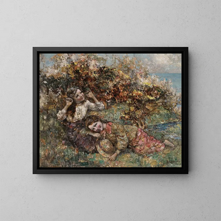 Edward Atkinson Hornel - Girls Picking Wild Flowers.webp