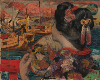 Edward Atkinson Hornel - The Balcony Yokohama.webp