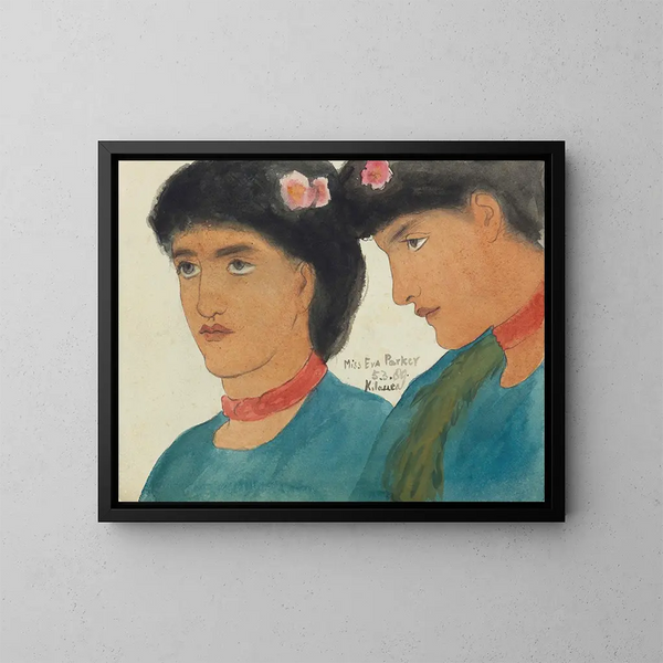 Mademoiselle Eva Parker Kilauea, Havaijin saaret - Edward Clifford — kehystetty taideteos seinällä