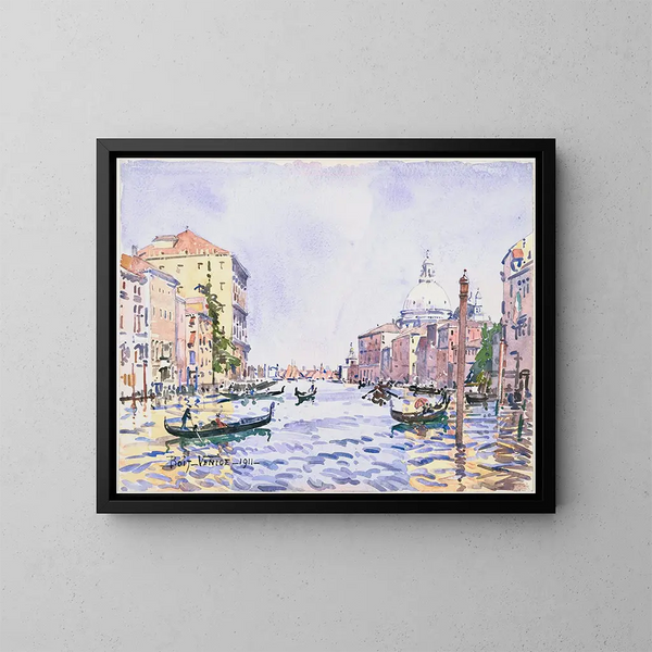 Après-midi vénitien sur le Grand Canal - Edward Darley Boit — kehystetty taideteos seinällä