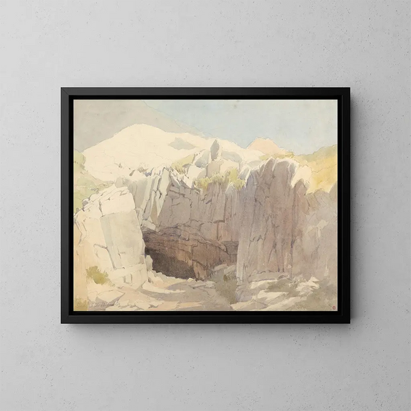 Étude des rochers à Mumbles - Edward Duncan — kehystetty taideteos seinällä