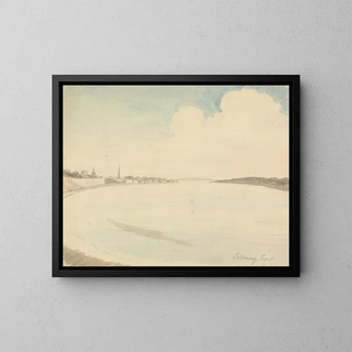 Fort de Tilbury - Edward Francis Burney — kehystetty taideteos seinällä