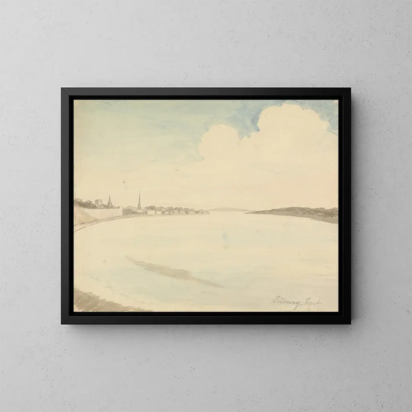 Fort de Tilbury - Edward Francis Burney — kehystetty taideteos seinällä