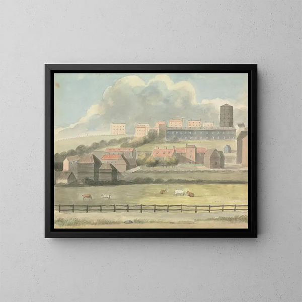 Vue à Margate - Edward Francis Burney — kehystetty taideteos seinällä