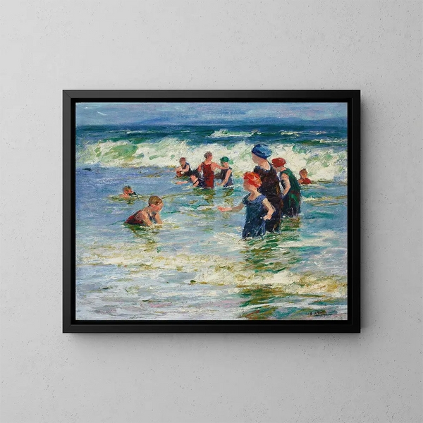 Rantamaisemaa - Edward Henry Potthast — kehystetty taideteos seinällä