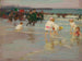Rantakohtaus tai Sunnuntai rannalla - Edward Henry Potthast — näkymä teoksesta