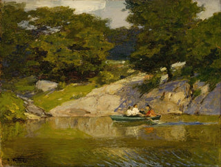 Navigointi Central Parkissa - Edward Henry Potthast — näkymä teoksesta