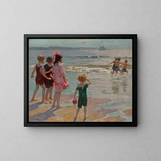 Edward Henry Potthast - Children at the Shore.webp