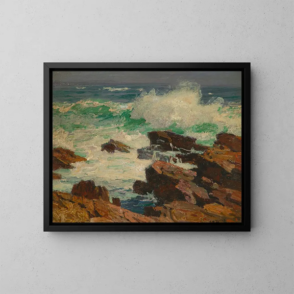 Aaltoja - Edward Henry Potthast — kehystetty taideteos seinällä