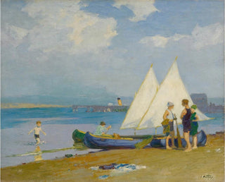 Edward Henry Potthast - The Conference.webp
