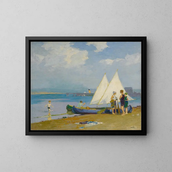 La Conférence - Edward Henry Potthast — kehystetty taideteos seinällä