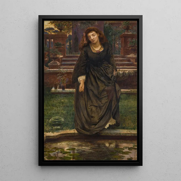 Varo, älä luota siihen, se pettää sinut - Edward John Poynter — kehystetty taideteos seinällä