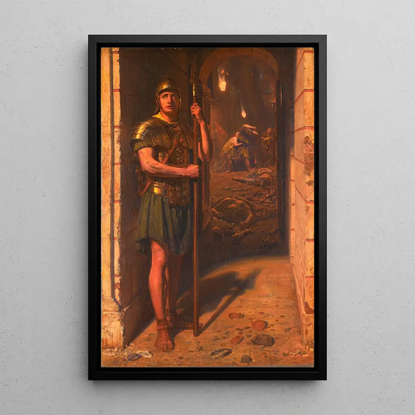 Maalauksen jäljennös Fideli maalaus kuolemaan asti - Edward John Poynter
