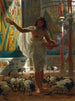 Nourrir l'ibis sacré dans les salles de Karnak - Edward John Poynter — näkymä teoksesta
