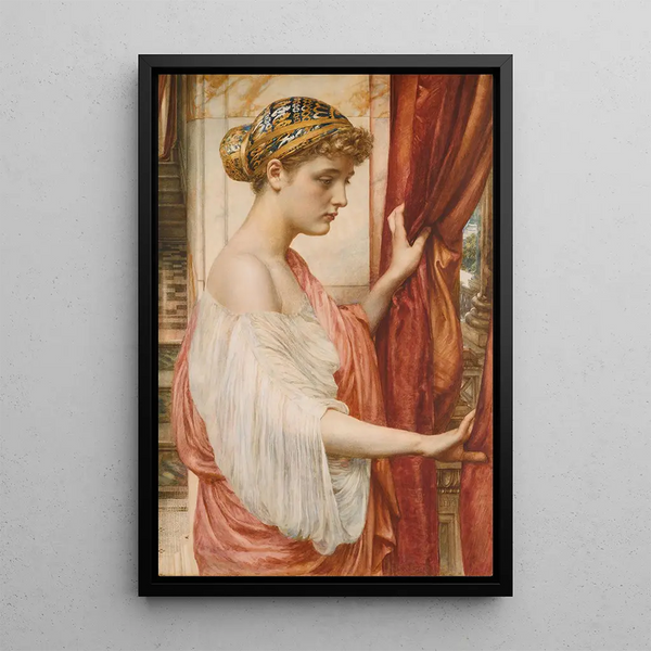 Psyché-maalaus - Edward John Poynter — kehystetty taideteos seinällä