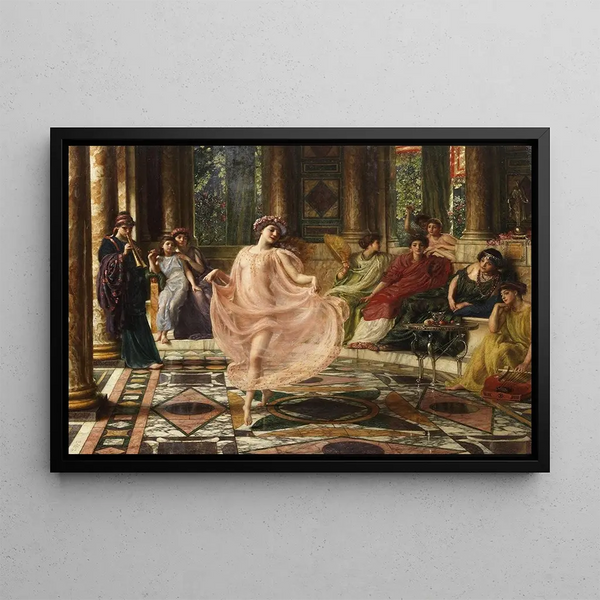 Ioninen tanssi - Edward John Poynter — kehystetty taideteos seinällä