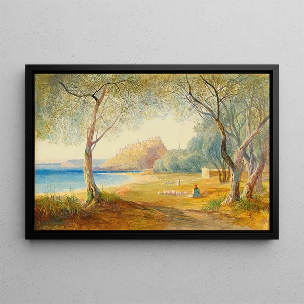 Monastir, Albania - Edward Lear — kehystetty taideteos seinällä
