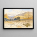 Wadi Tayibeh -taulu, Egypti - Edward Lear — kehystetty taideteos seinällä
