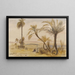 Wadi Halfa maalaus, Egypti - Edward Lear — kehystetty taideteos seinällä