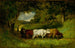 Rentrer les vaches - Edward Mitchell Bannister — näkymä teoksesta