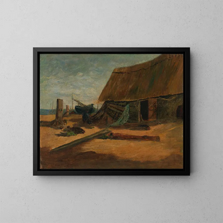 Edward Mitchell Bannister - Fishing Shacks.webp