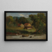 Newportin kallioinen maalaus - Edward Mitchell Bannister — kehystetty taideteos seinällä