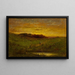 Auringonlasku - Edward Mitchell Bannister — kehystetty taideteos seinällä