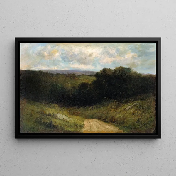 Tie laaksoon - Edward Mitchell Bannister — kehystetty taideteos seinällä