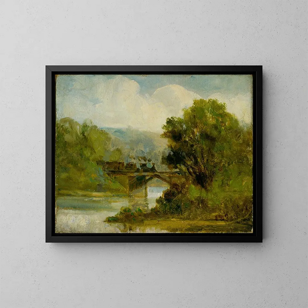 Train - Edward Mitchell Bannister — kehystetty taideteos seinällä
