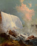Chutes du Niagara - Edward Moran — näkymä teoksesta