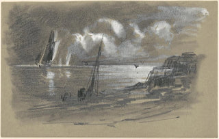 Edward Moran - Seacoast by Moonlight recto.webp